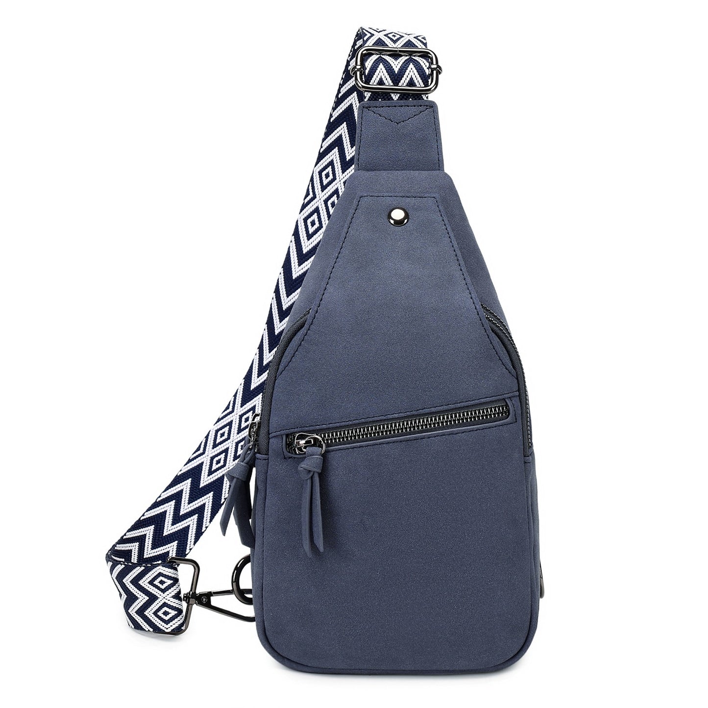 Myhozee Small Sling Bag for Women, Vegan Leather Fanny Pack Crossbody Bags for Women, Chest Bag With Guitar Strap