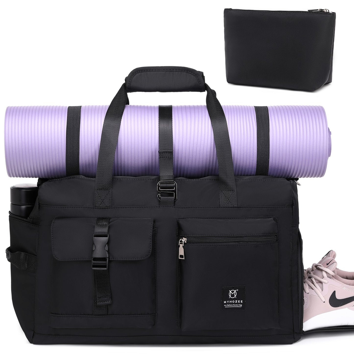 Travel Duffle Bag Sports Yoga Gym Bag With Shoe Compartment