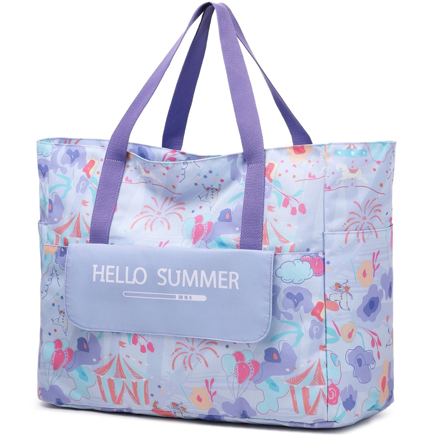 Myhozee XXL Summer Beach Tote Bags with zipper