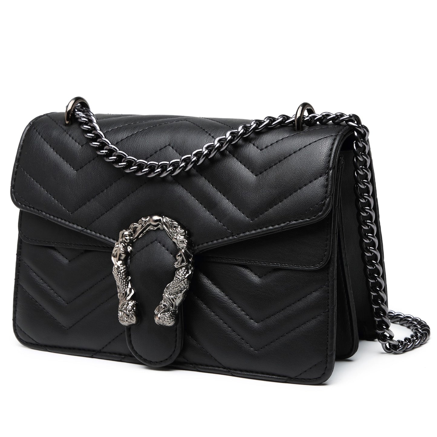 Myhozee Chain Shoulder Bags Evening Clutchs Quilted Handbags