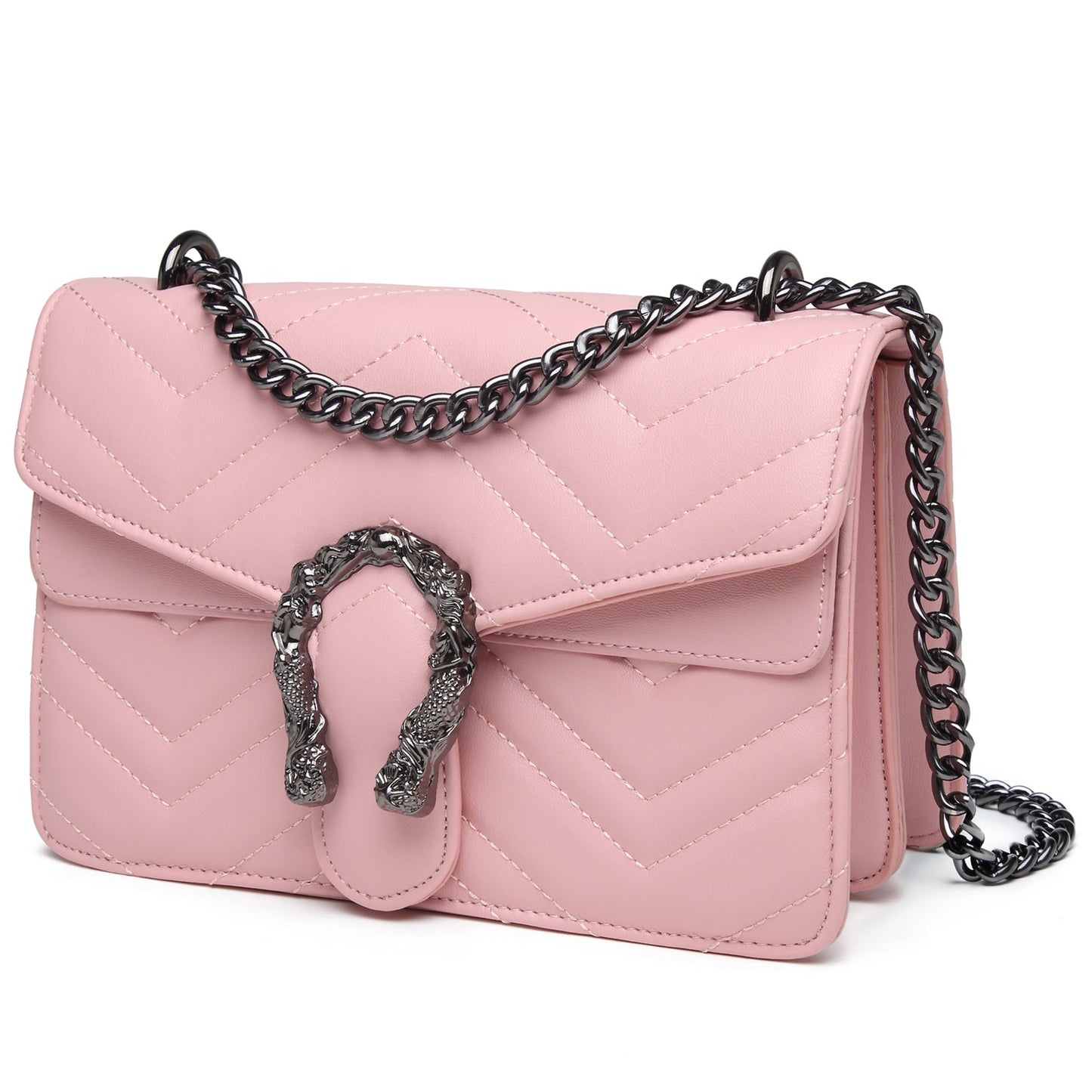 Myhozee Chain Shoulder Bags Evening Clutchs Quilted Handbags