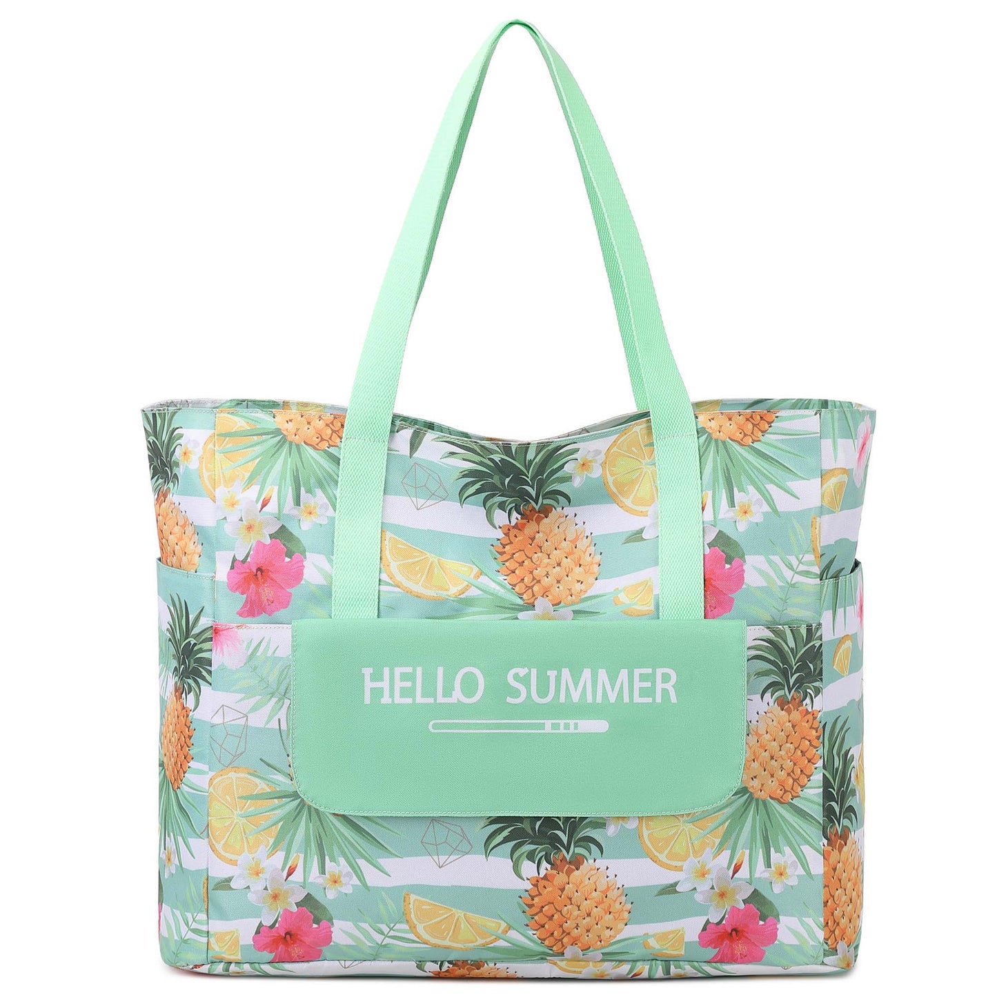 Myhozee XXL Summer Beach Tote Bags with zipper