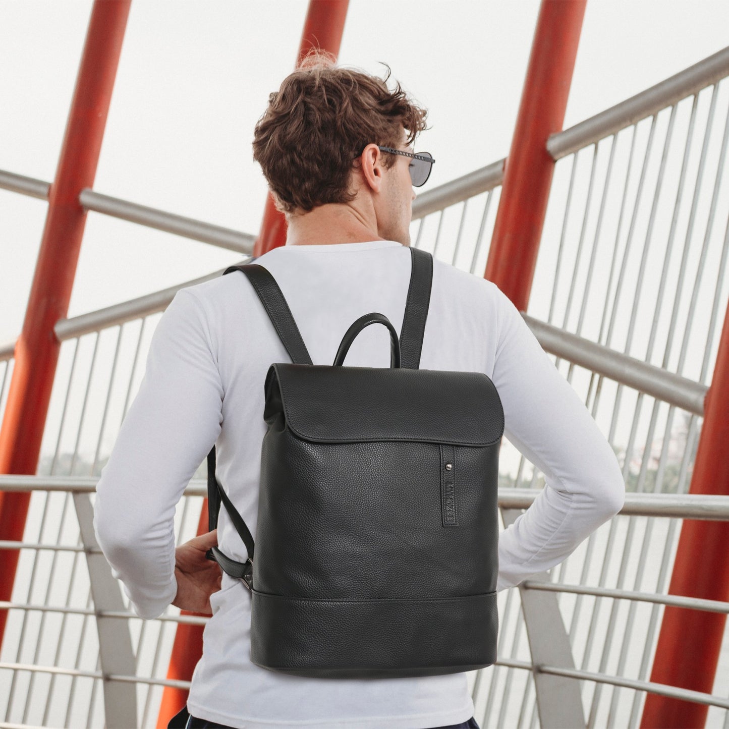 Vegan Leather Backpack Purse